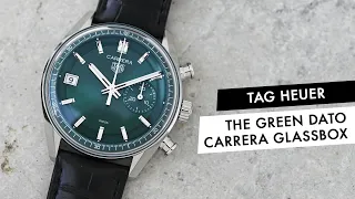QUICK LOOK: This TAG Heuer Carrera Glassbox Dato Green Is Another Hit in the Carrera Lineage