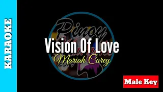 Vision of Love by Mariah Carey (KARAOKE : MALE KEY)