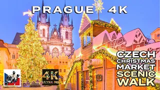 Magic Prague, Christmas market 2022. Pure Geography in 4K.