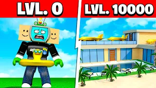 LEVEL 0 vs LEVEL 10,000 MILLIONAIRE RESORT TYCOON!