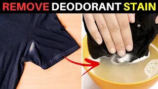 How to Get Deodorant Stains Out of Black Shirts