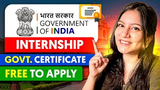 Online Internship with Government of India 🇮🇳 FREE Internship with Certificate 📜