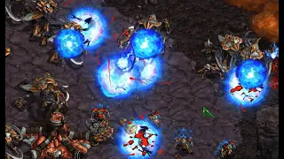 Queen 🇰🇷 (Z) v Stork 🇰🇷 (P) on Cross Game - StarCraft - Brood War REMASTERED
