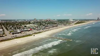 Blue water rolls into Galveston just in time for perfect beach weather