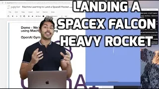Landing a SpaceX Falcon Heavy Rocket