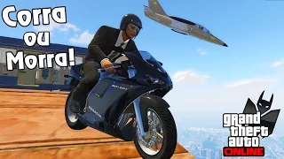 GTA V Online: MITANDO NO CORRA OU MORRA COM JATOS, MOTOS E ARMAS