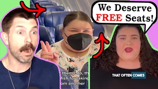 FAT Influencer DEMANDS FREE Seats On Plane! - Fat Acceptance TikTok