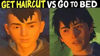 STAY And GET A HAIRCUT Vs GO TO BED WITH DANIEL - All Outcomes Choices - Life is Strange 2 Episode 3