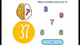 Brain Out Level 37 What 3 numbers add up to 12 Answer