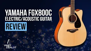 Yamaha FGX800C Electric Acoustic Guitar - review and demo