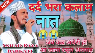 दर्द भरी नात 😭 Ae sabze gunbad wale Mansoor dua karna | Ashad Raza Barkati Paliyavi ki naat 786 jdm