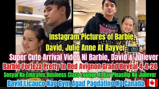 Super Cute At Fresh Ni Barbie, David At Juliever Sa Arrival Video Sa Canada 🇨🇦. Instagram Pictures