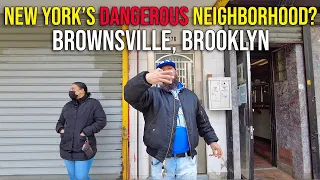 Walking New York City’s MOST DANGEROUS HOOD, Brownsville Brooklyn!