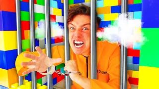 Trapped in LEGO PRISON For 24 Hours! - Challenge