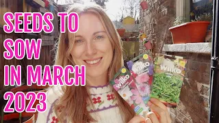 SEEDS TO SOW IN MARCH 2023 / ALLOTMENT GARDENING FOR BEGINNERS