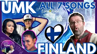 🇫🇮 UMK ALL 7 Song REACTION & ANALYSIS | Finland | Eurovision 2024 🇫🇮
