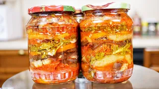 Самый вкусный салат из БАКЛАЖАН на зиму. Имам Баялды, цыганка готовит.