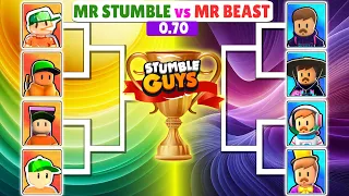 NEW SKIN 0.70 | MR.STUMBLE vs MR.BEAST | Stumble Guys Tournament