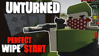 The Perfect Start on Unturned Wipe Day (Survival PVP)