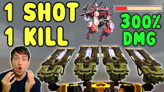 1 SHOT 1 KILL 💀 GAUSS BEHEMOTH 300% DAMAGE - War Robots Mk2 Gameplay WR