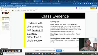 9.9.21 - Lesson #3 - Class vs. Individual Evidence
