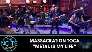 Massacration toca "Metal Is My Life" | The Noite (19/07/23)