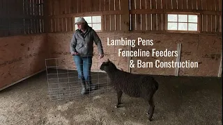 All about our lambing pens, fenceline feeders and general barn construction and plans! Vlog 3
