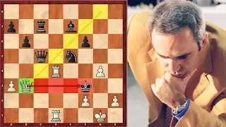 Garry Kasparov's Greatest Double Bishop "Sacrifice" And Final King Hunt