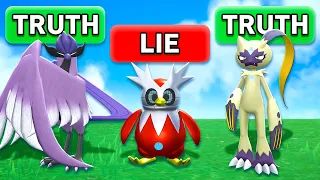 Choose Your Starter Pokemon Only Knowing Two Truths One Lie