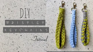 DIY Macrame Wristlet Keychains | Step by Step Tutorial | Easy to Make Macrame Keychains