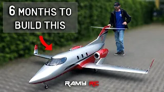 I spent 6 months building this scale RC Honda jet