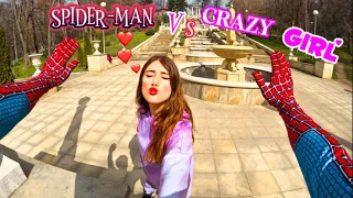 SPIDER-MAN ESCAPING CRAZY GIRL (Epic Parkour Pov) @jumphistory