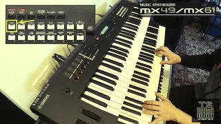 Yamaha MX61 - acoustic and electric grand piano @YamahaSynthsOfficial