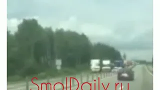 Страшная авария на М-1. Смоленская область