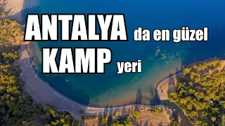 Antalya da kamp yapılacak en güzel koy. Deniz kenarında Araç üstü çadırla kamp.