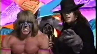 Ultimate Warrior and Undertaker Promo on Berzerker/Shango (06-27-1992)