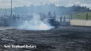 Mazda 1300 burnout