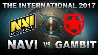 NAVI vs GAMBIT - Закрытые квалификации The International 2017