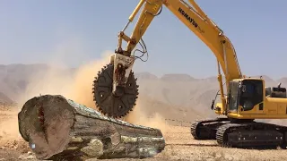 Super Fast Huge Tree Destroy Equipment | Dangerous Stump Removal Wood Cutting Machines