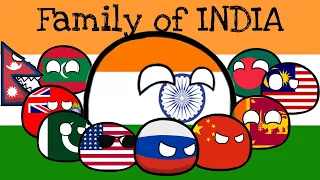 Countryball family of India