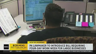 Pa. lawmaker to introduce bill requiring 4-day workweek for large businesses