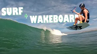 1ERE SESSION DE SURF DE SEPTEMBRE + SESSION WAKEBOARD (régalade😍 ) | POV edit