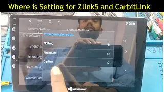 How to show/hide Zlink5 CP & AA app and CarbitLink MirrorLink app in New T5 Android car stereo