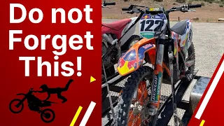 How to Properly Tie Down A Dirt Bike On A Trailer!