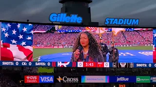 Star spangled banner -Miami - New England match at Gillette stadium # Messi 2024