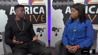 Nollywood Actor Rotimi Salami on Africa Alive with Presenter Veteran Actress Golda John Abiola