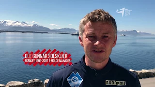 Ole Gunnar Solskjaer congratulates Ada Hegerberg on her BBC Women's award