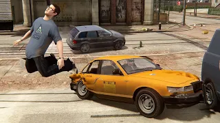 In traffic at a speed of 9999999, can the taxi take you to the navigation point? - GTA4