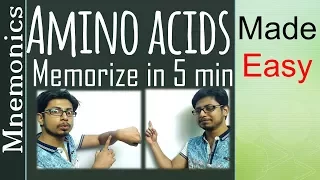 Memorize amino acids | amino acid easy tricks to remember