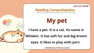 GRADE 1-3 Reading Comprehension Practice I Oh no! My pet is sick I  Let Us Read! I with Teacher Jake